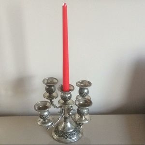 Metal candle holder